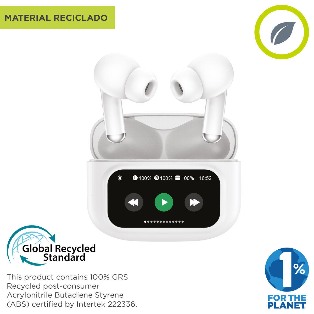 Auriculares MUVIT MCTWS0007 Blanco 4/5