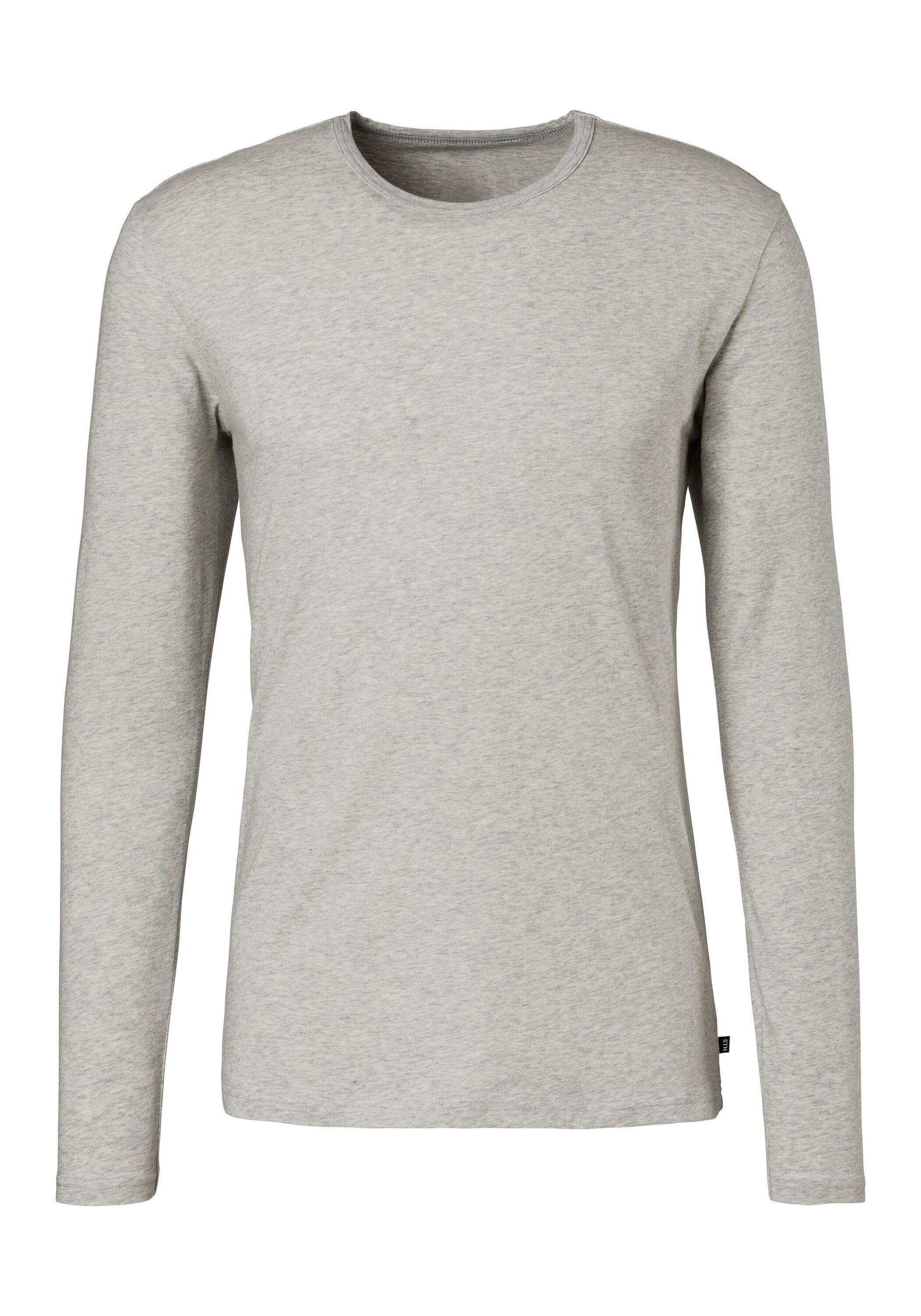 Herren H.I.S Langarmshirts (2 Stück), aus Baumwolle 2/6