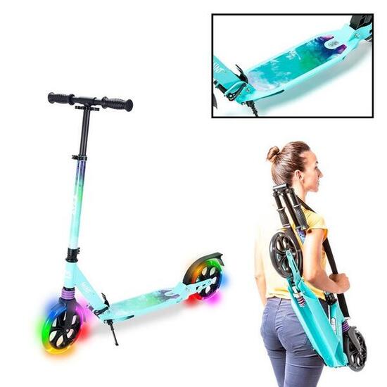 Scooter Urban Mint, pliable, avec sangle de transport réglable en hauteur