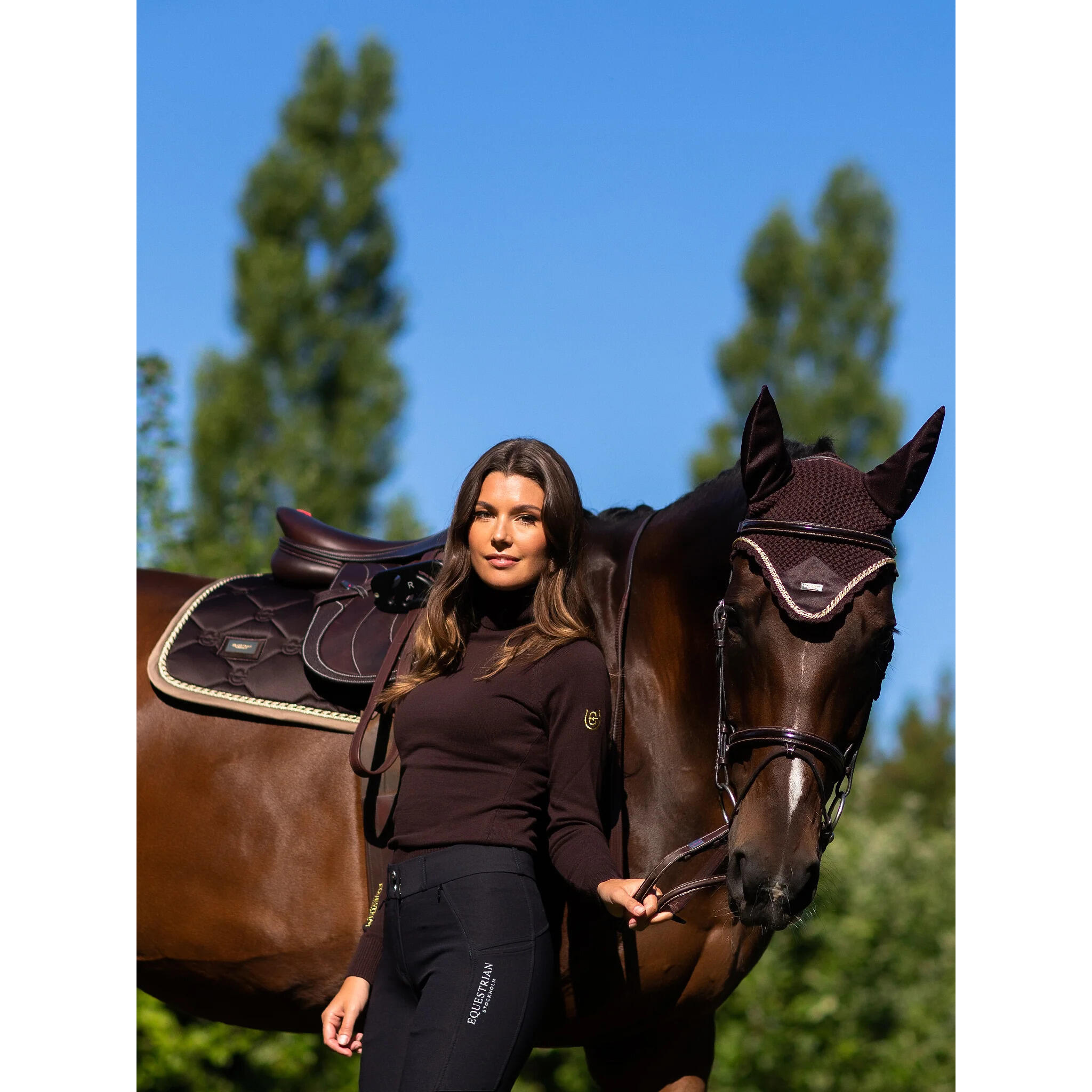 Tapis de selle Crystal Grey - Equestrian Stockholm
