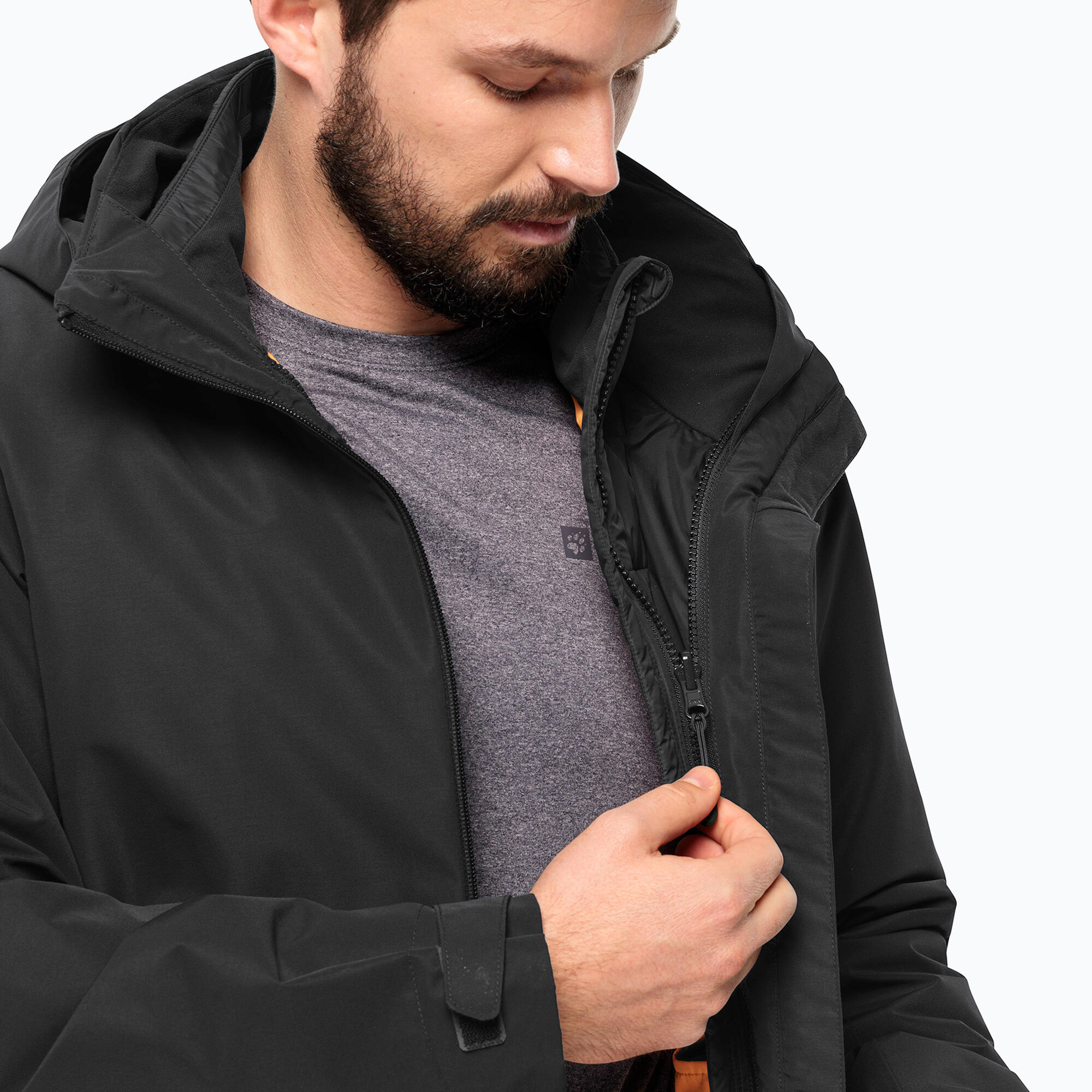 Veste imperméable homme Jack Wolfskin Lapawa Ins 3/5