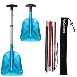 Sonde avalanche 260 ou 320 cm & pelle aluminium pliante – kit secours