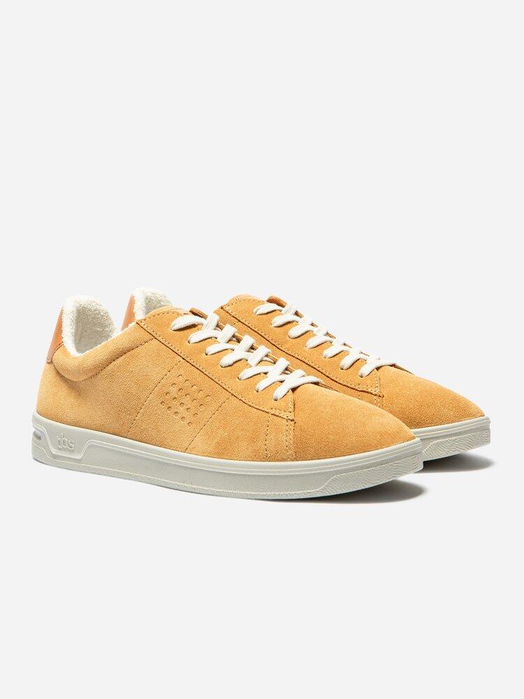 Baskets homme FLAUBER Moutarde - Made in France, cuir, semelle synthétique 2/4