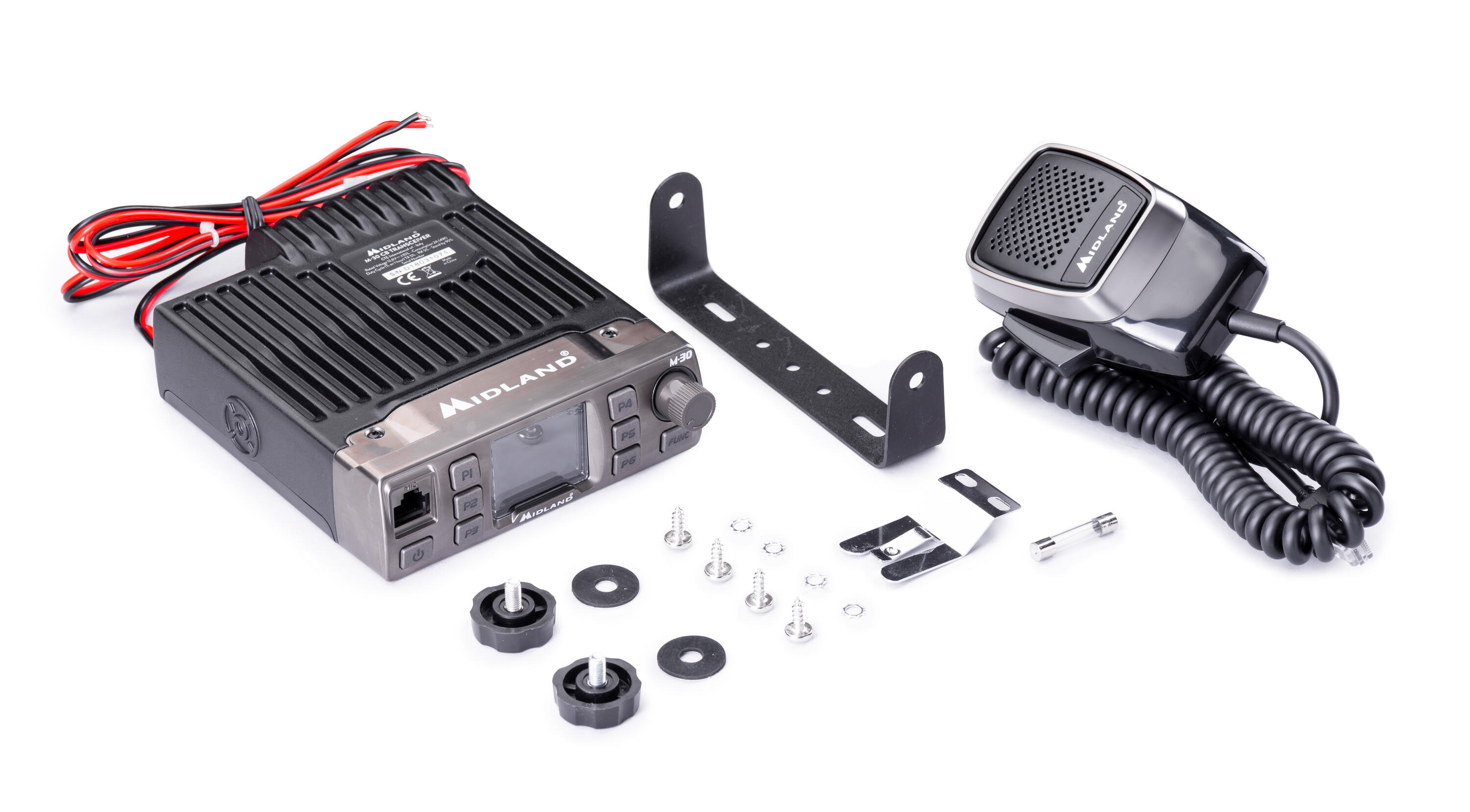 Midland M-30 Radio CB Multibanda AM/FM Senza Licenza, Display TFT, 12V/24V. 2/5
