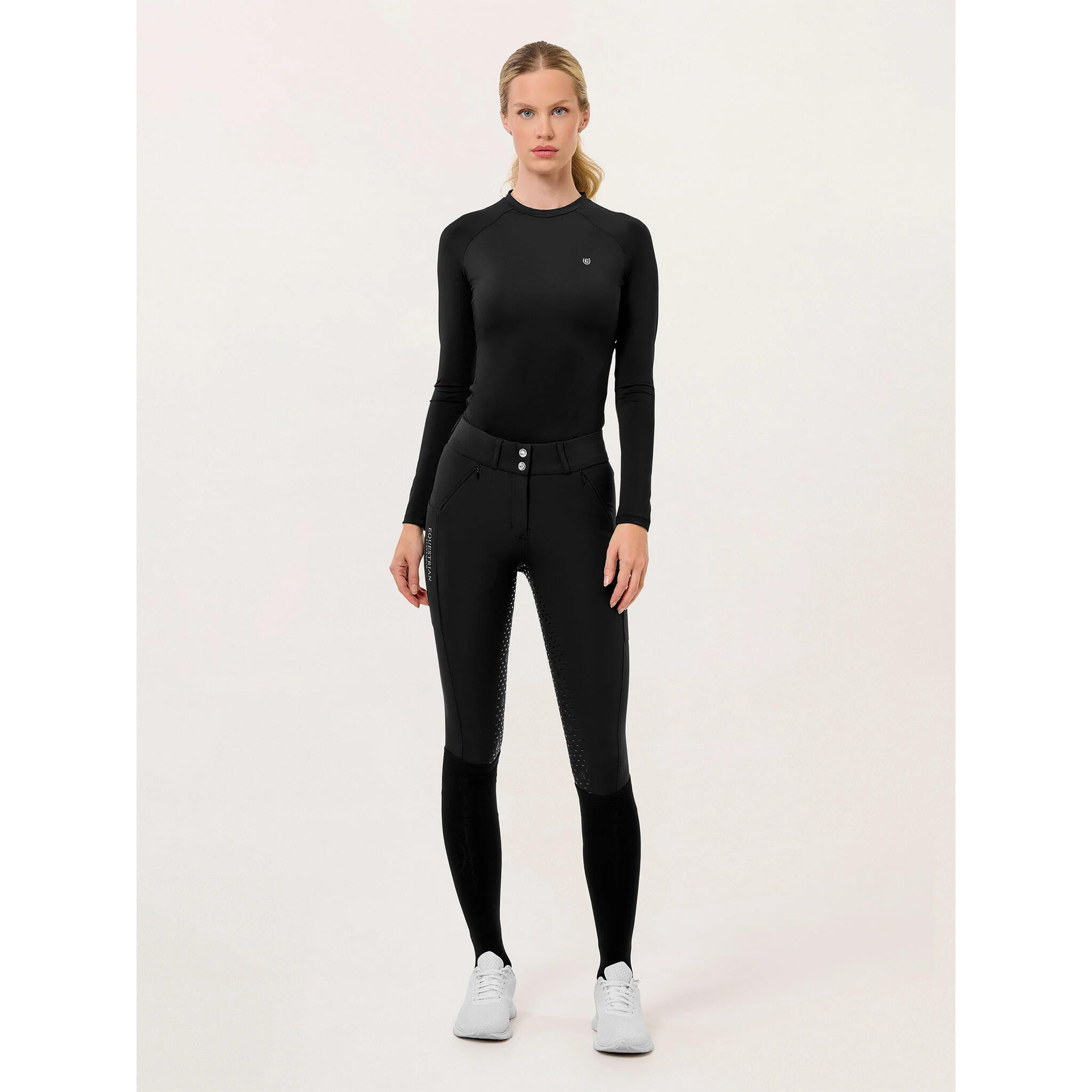 Pantaloni da equitazione full grip da donna Equestrian Stockholm Dressage Elite 1/4