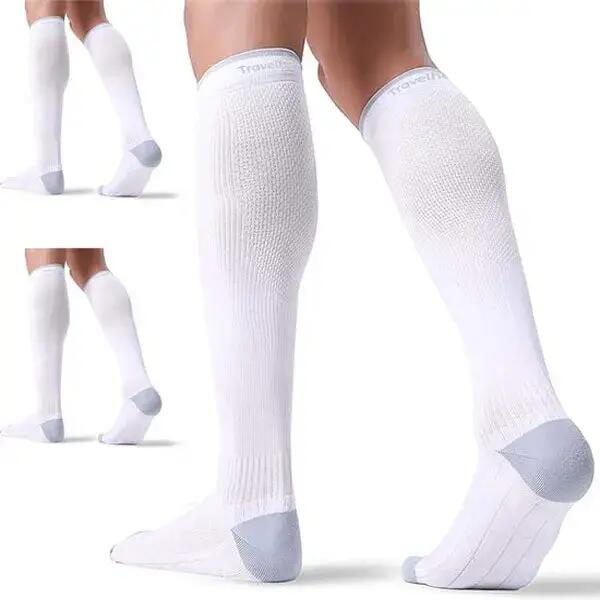 Compression Socks – White – 3 Pairs