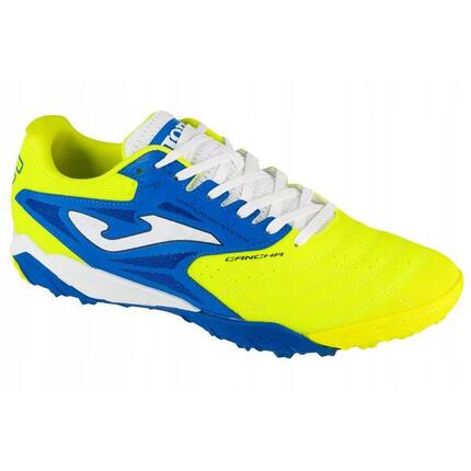 Chaussures De Foot Pour Terrain Artificiel CANCHA Homme (Jaune Fluo / Bleu)