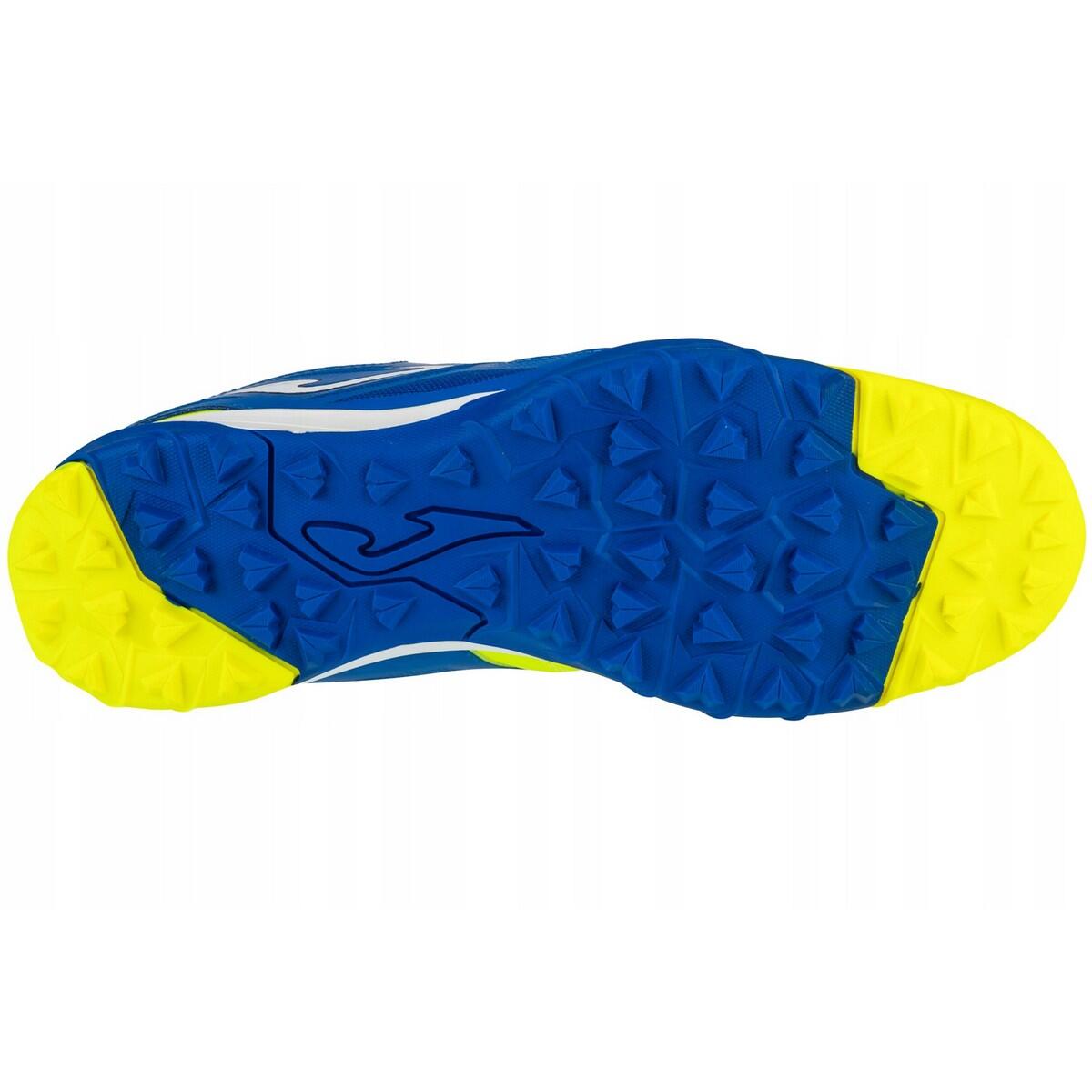 Chaussures De Foot Pour Terrain Artificiel CANCHA Homme (Jaune Fluo / Bleu) 4/4