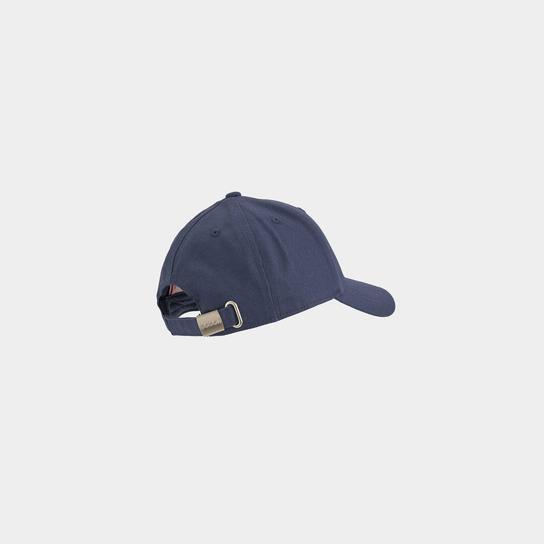 Gorra de algodón para niño con bordado de hoja azul 2/3