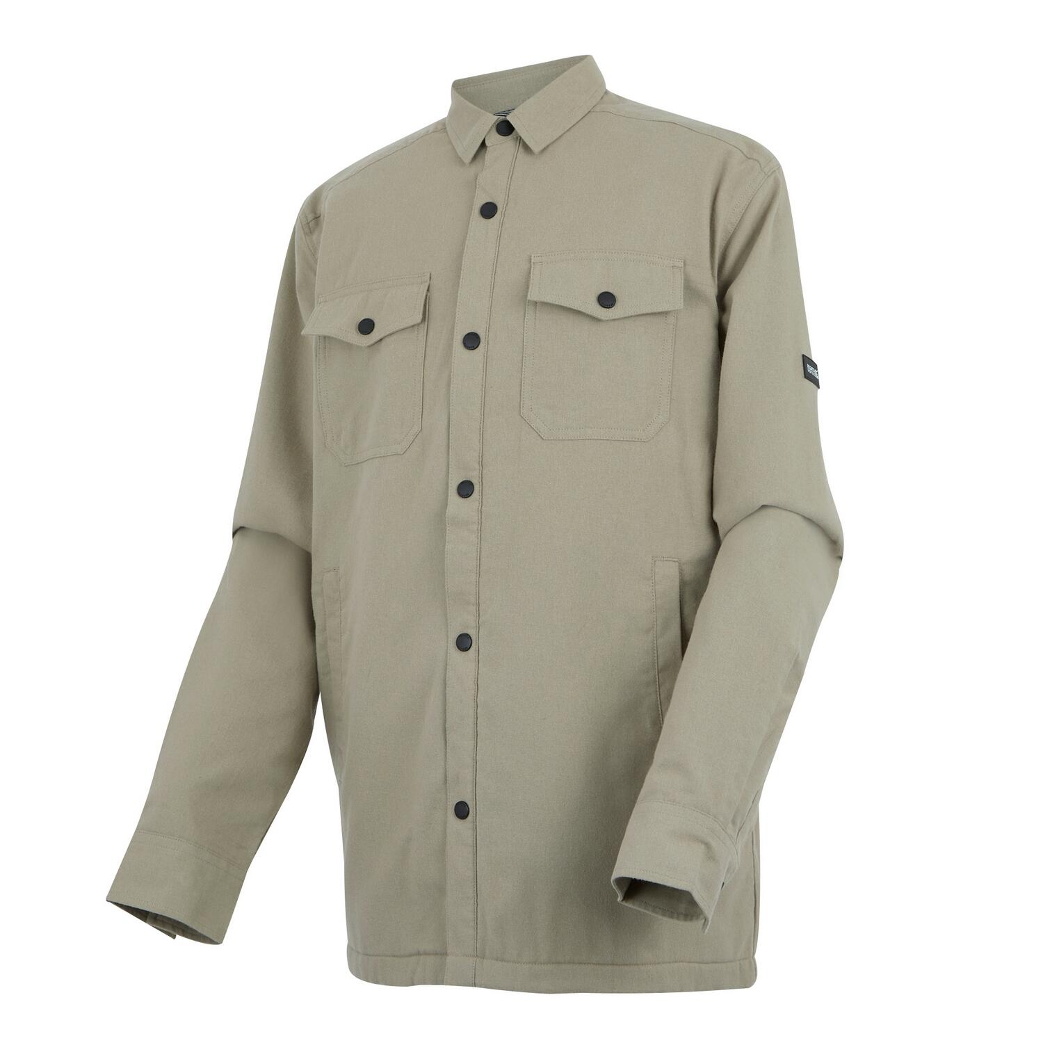 Surchemise Motif/style Uni SPENNITH Homme (Sable Doré / Blanc Lunaire) 3/5