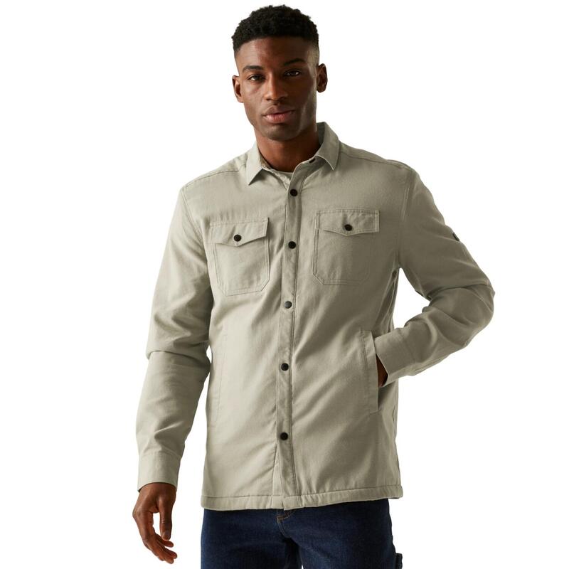 Jachetă Cămașă Drumeții În Natură Regatta Spennith Simplu Bărbați