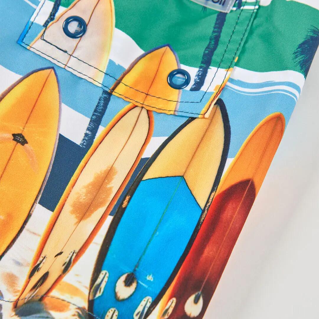 Bañador niño tejido reciclado tabla surf 4/4
