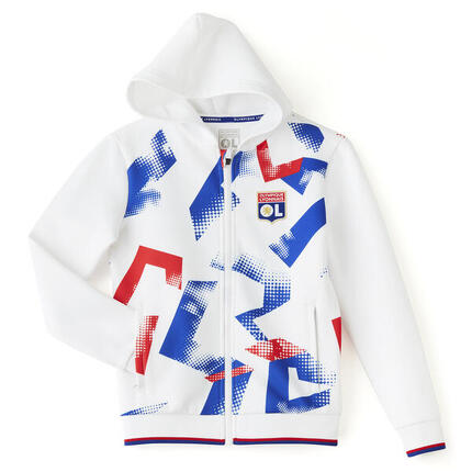 Veste à capuche Entraînement Fusion Blanche Enfant