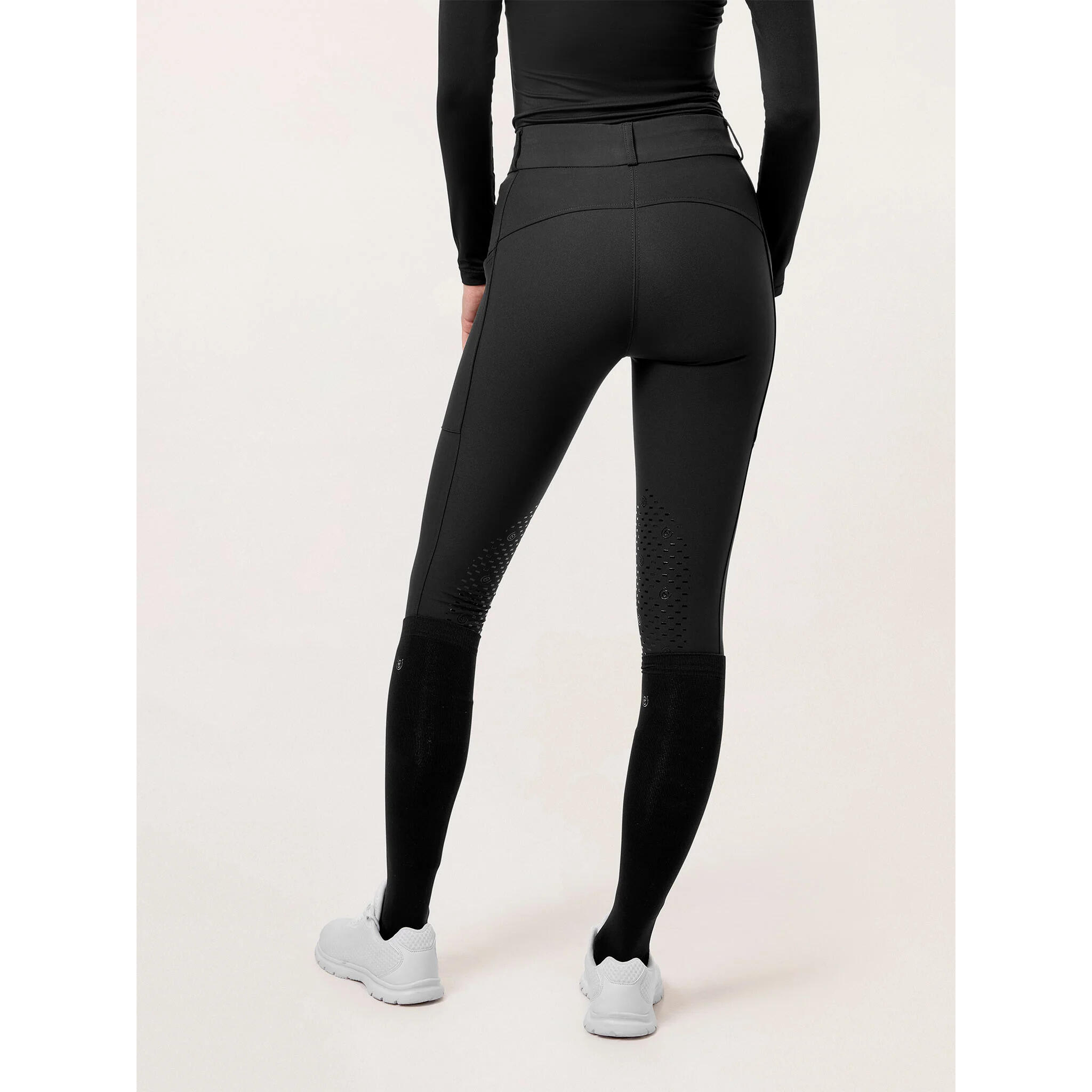 Pantaloni da equitazione full grip da donna Equestrian Stockholm Dressage Elite 3/4