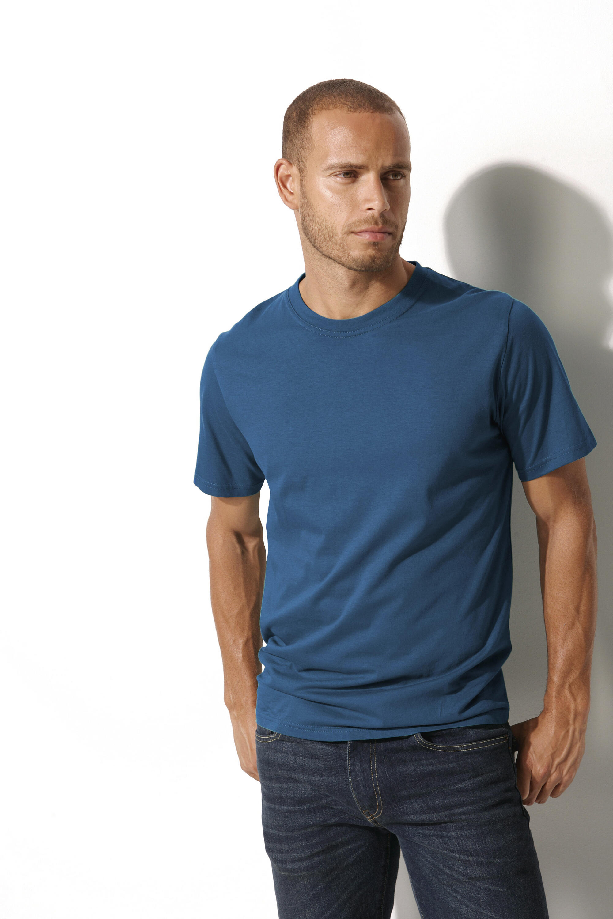 Herren Rundhalsshirts (3 Stück), Baumwolle»Cotton made in Africa« 3/7