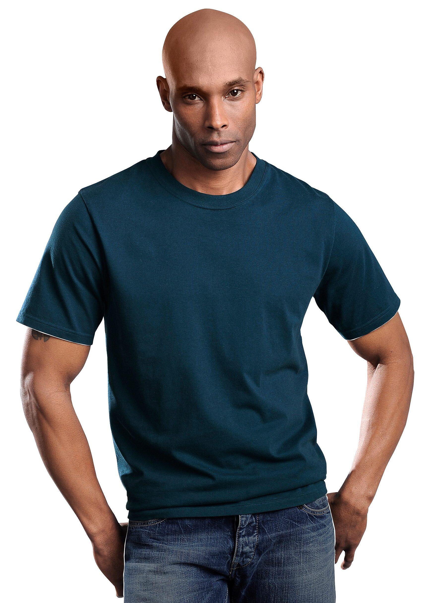 Herren Rundhalsshirts (3 Stück), Baumwolle»Cotton made in Africa« 4/7