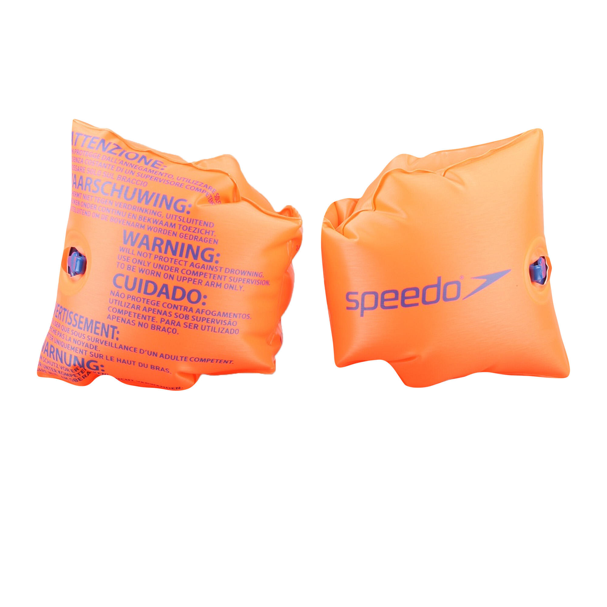 Childrens/Kids Swimming Armbands (Orange) 2/4