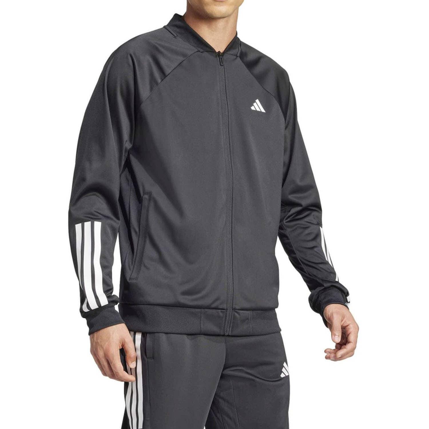Adidas Trainingsjack Tricot 3-Stripes Heren - Zwart/Wit 2/5