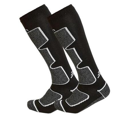 X1 Paire de Chaussettes de ski Noires Mixte Cairn Spirit - 35/38