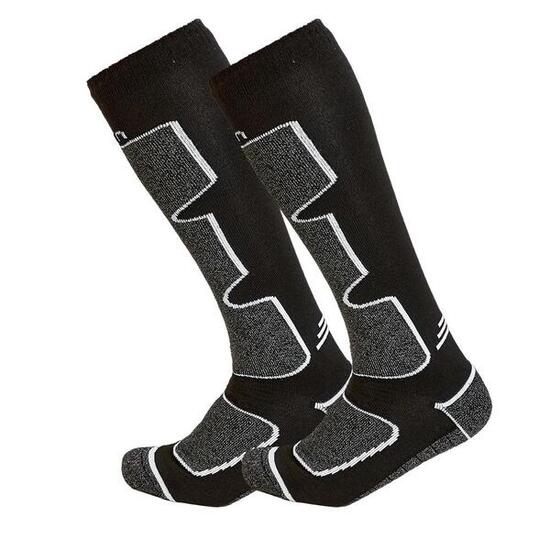 X1 Paire de Chaussettes de ski Noires Mixte Cairn Spirit - 35/38