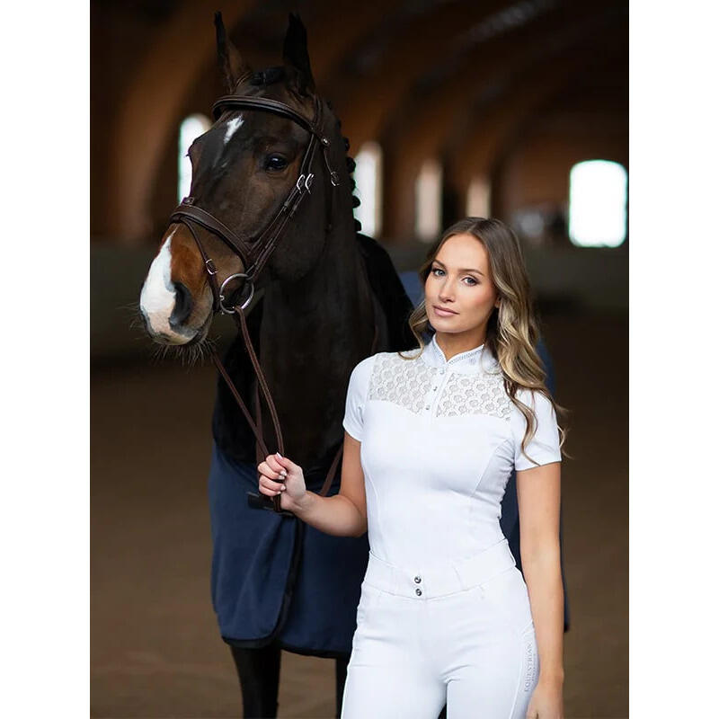 Damska koszulka polo na zawody Equestrian Stockholm Crystal Champion 4/5