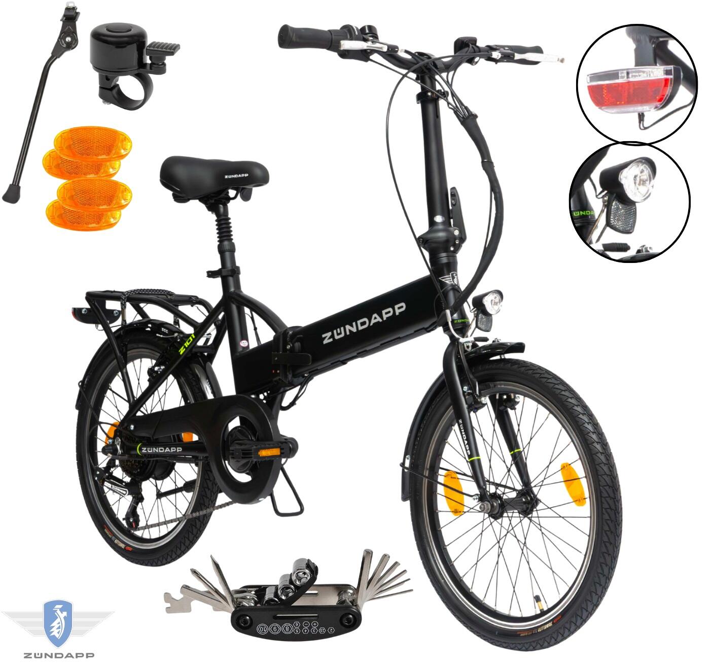 Rower Elektryczny Składany Miejski Zündapp Z101 Koła 20" 1/7