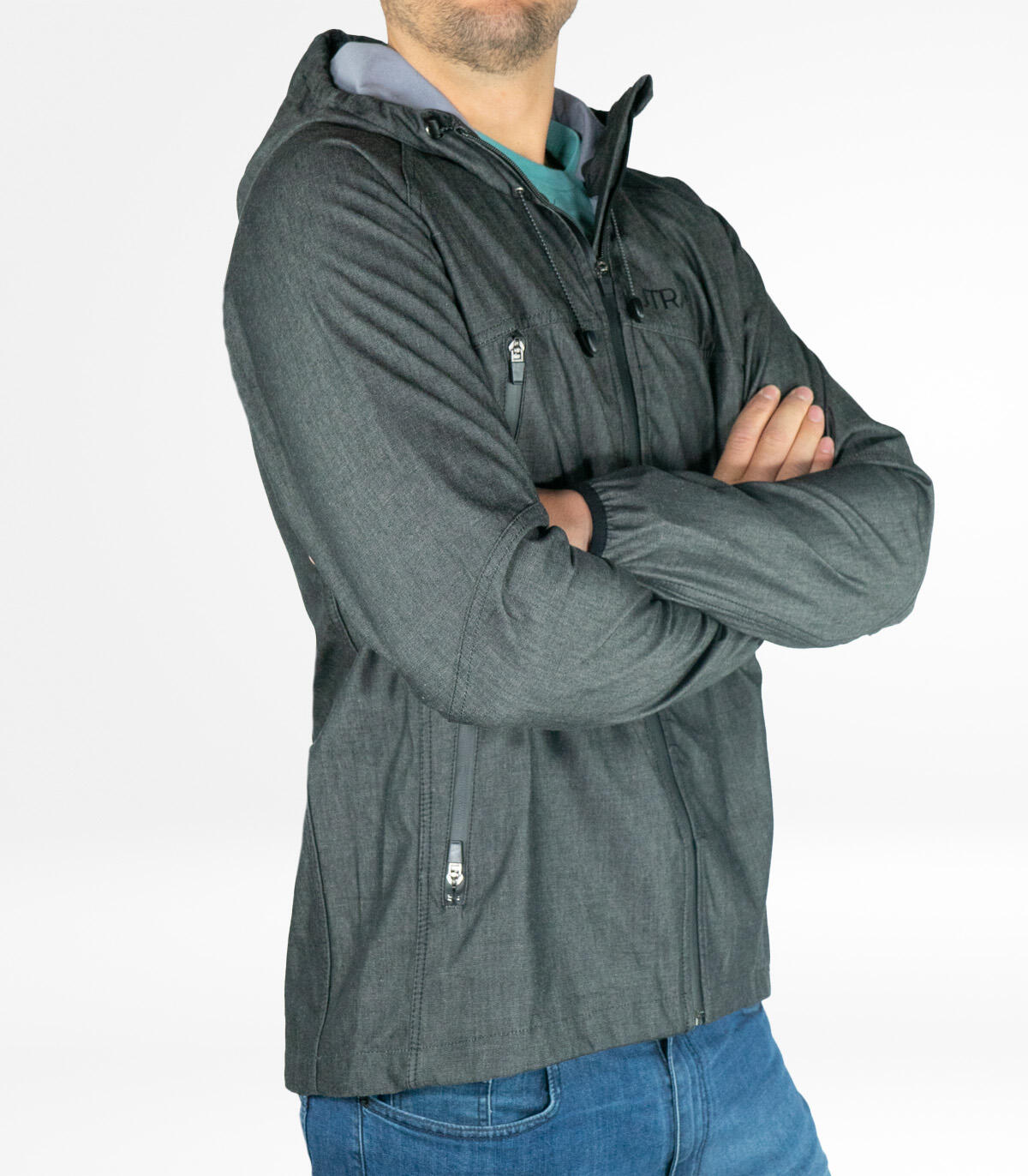 Veste cycliste urbaine Glasgow Jeans Grey 2/5