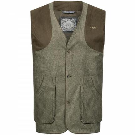 Herren Weste Vintage Wing - Oliv Mélange / Schwarz