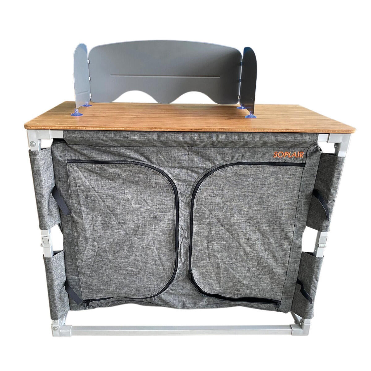PACK INCASA Réchaud à Gaz Portable 2 feux + Pare-flammes à ventouses - 5/5