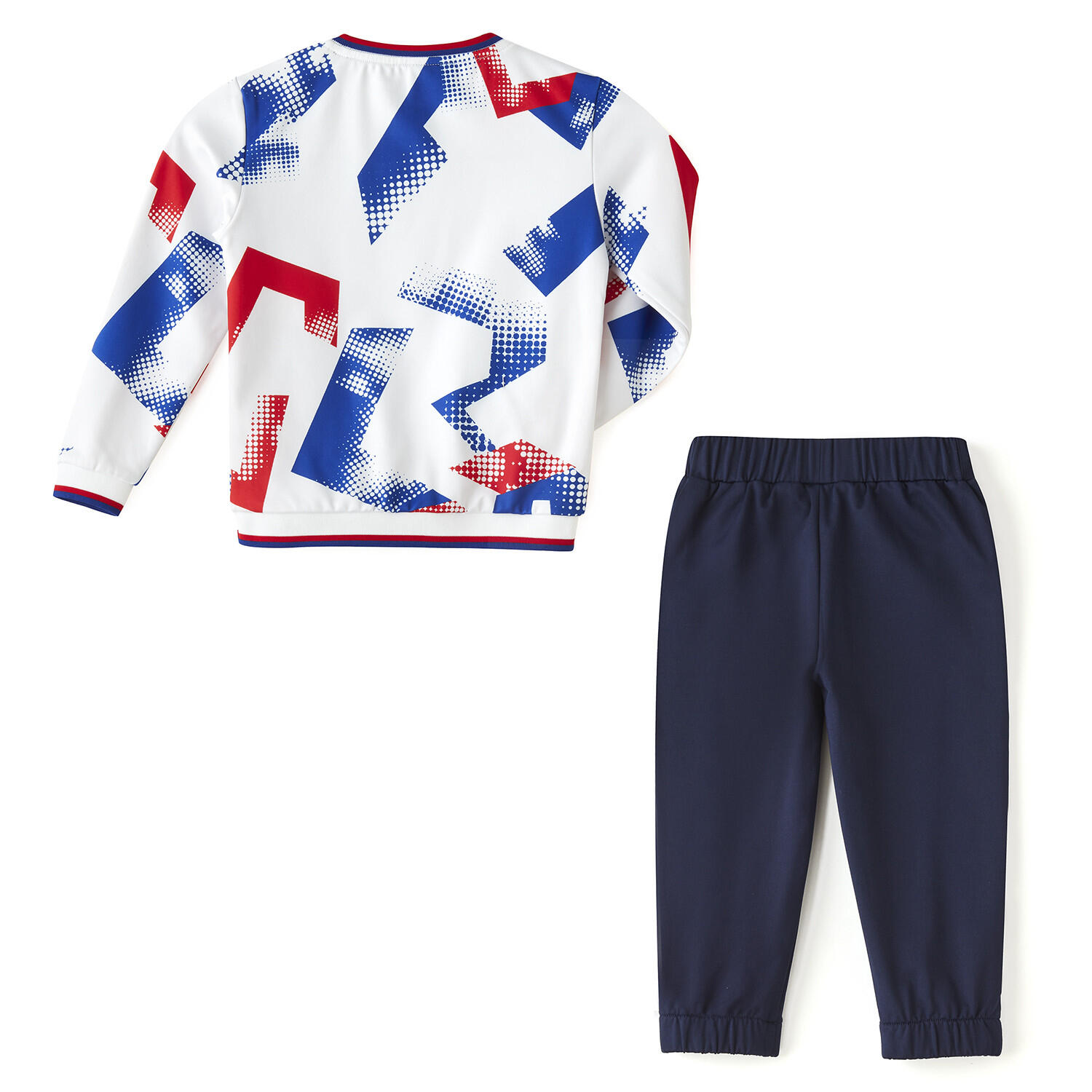 Ensemble Entraînement Fusion Blanc et Bleu Bébé 2/5