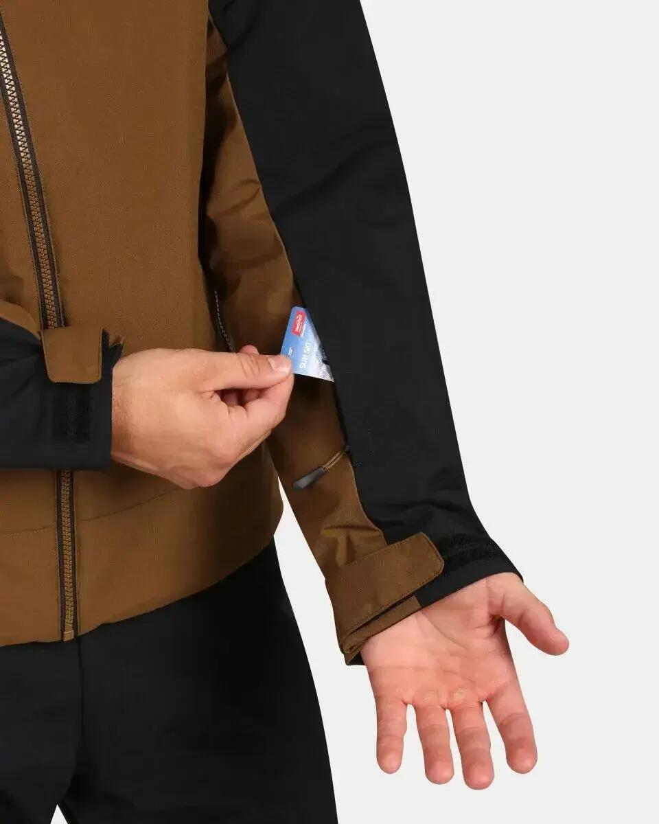 Chaqueta de esquí Kilpi Flip-M para hombre marrón 4/6