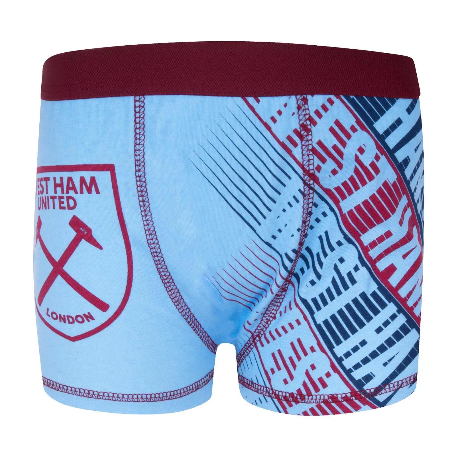 Boxers Garçon (Bleu Marine / Rouge Bordeaux / Bleu) 4/6