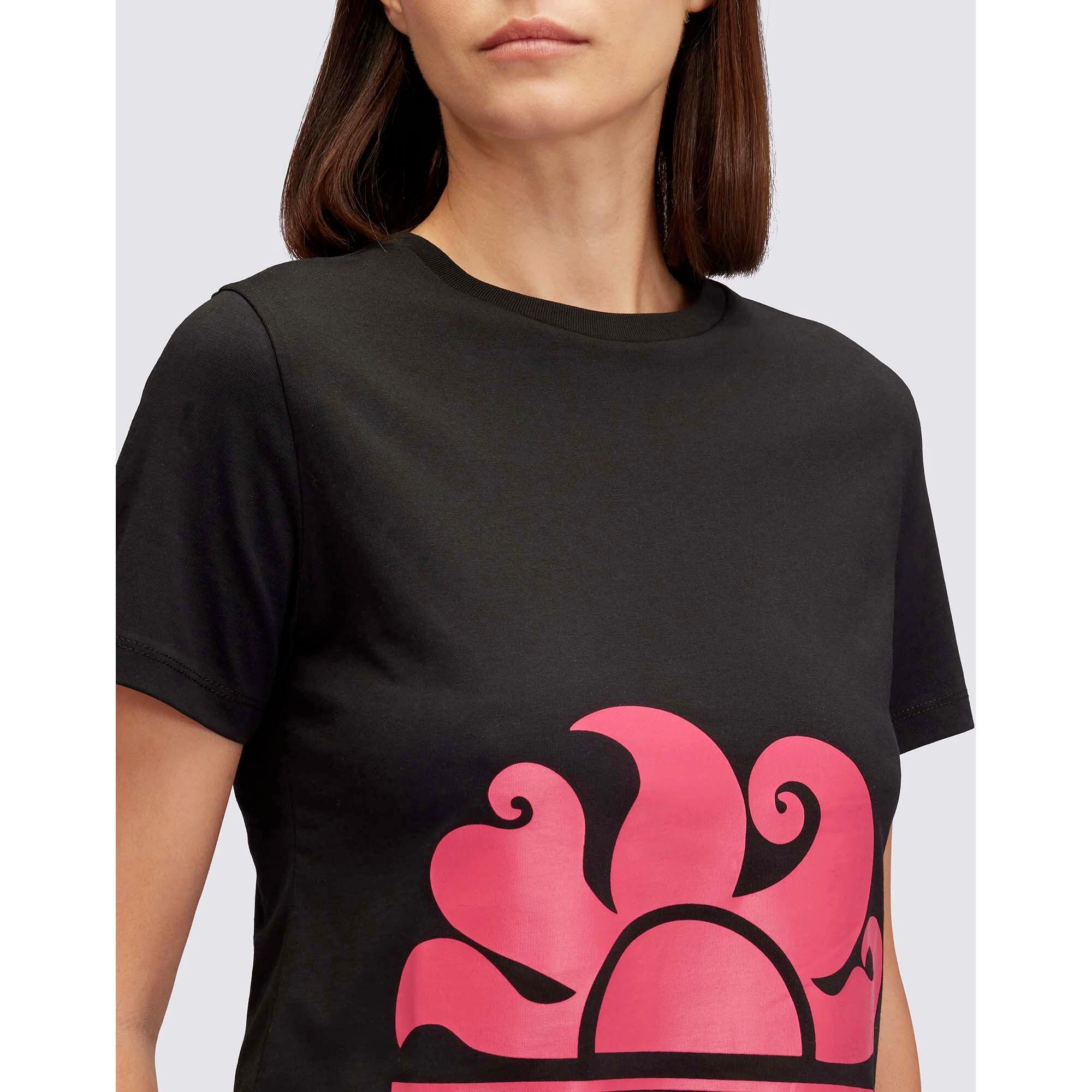 T-Shirt Sundek Cropped With Maxi Logo Print Mulher 3/4