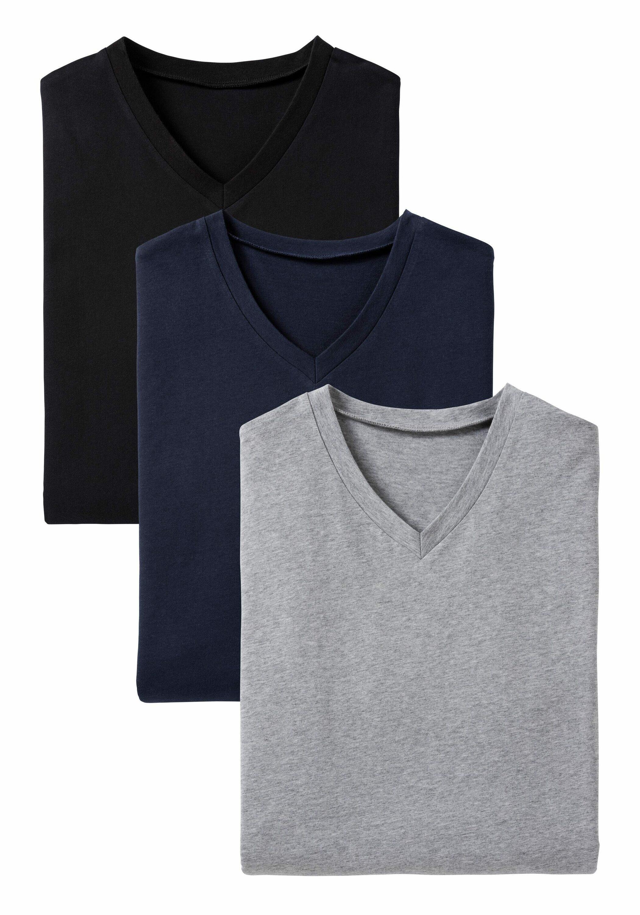 Herren s.Oliver Bodywear V-Shirt (Packung, 3er-Pack) 6/7