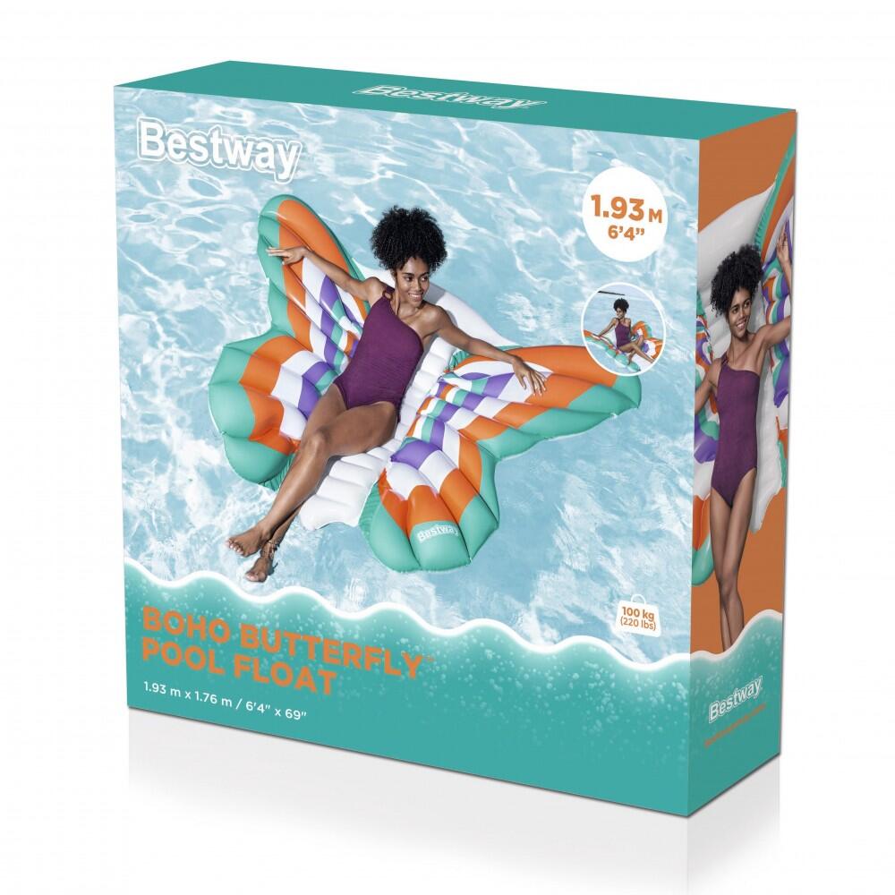 Bestway Boho Butterfly Pool Float, Inflatable Butterfly Lounger 3/4
