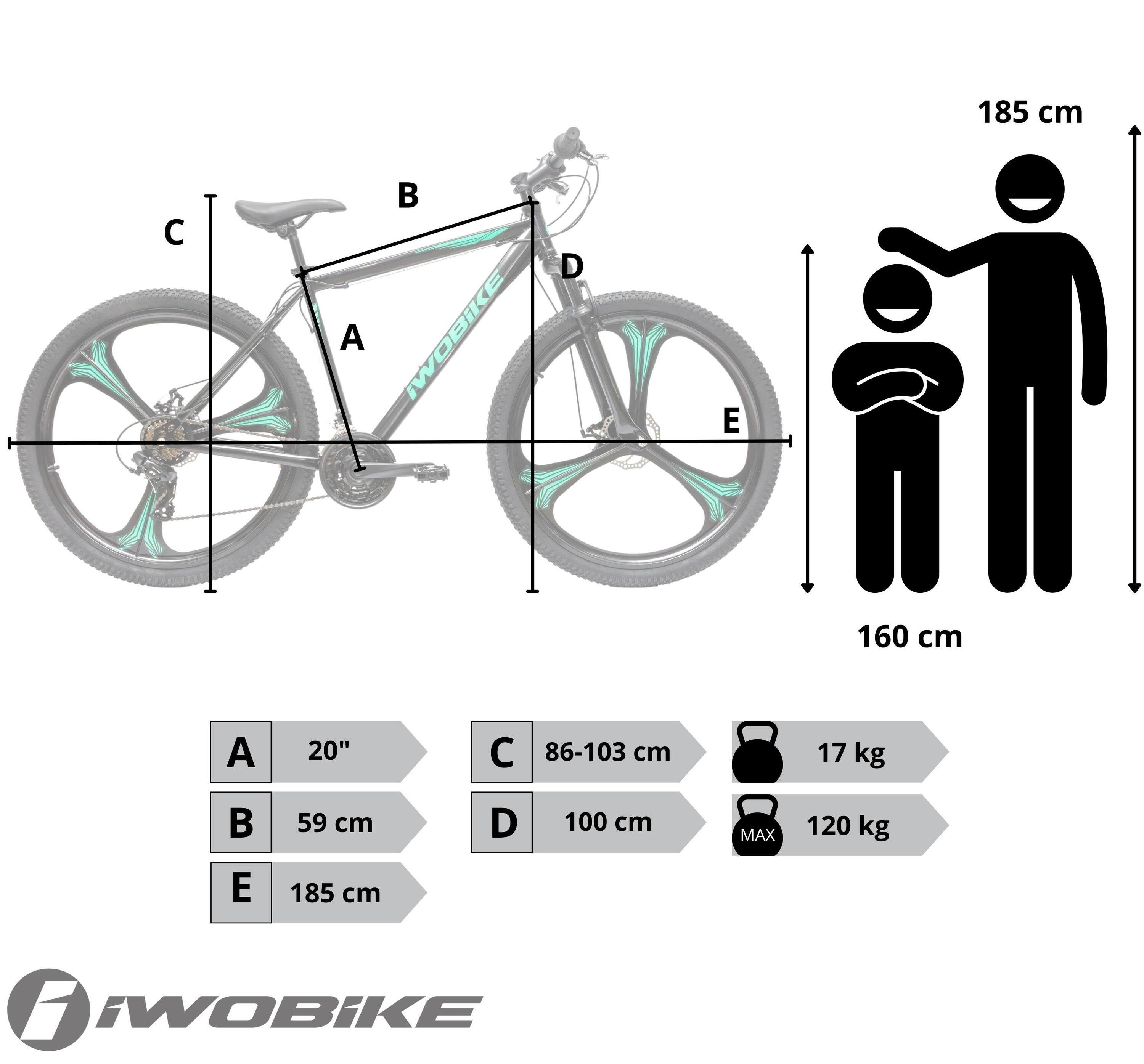 Rower Górski MTB MintRider Koła 29" 2/5