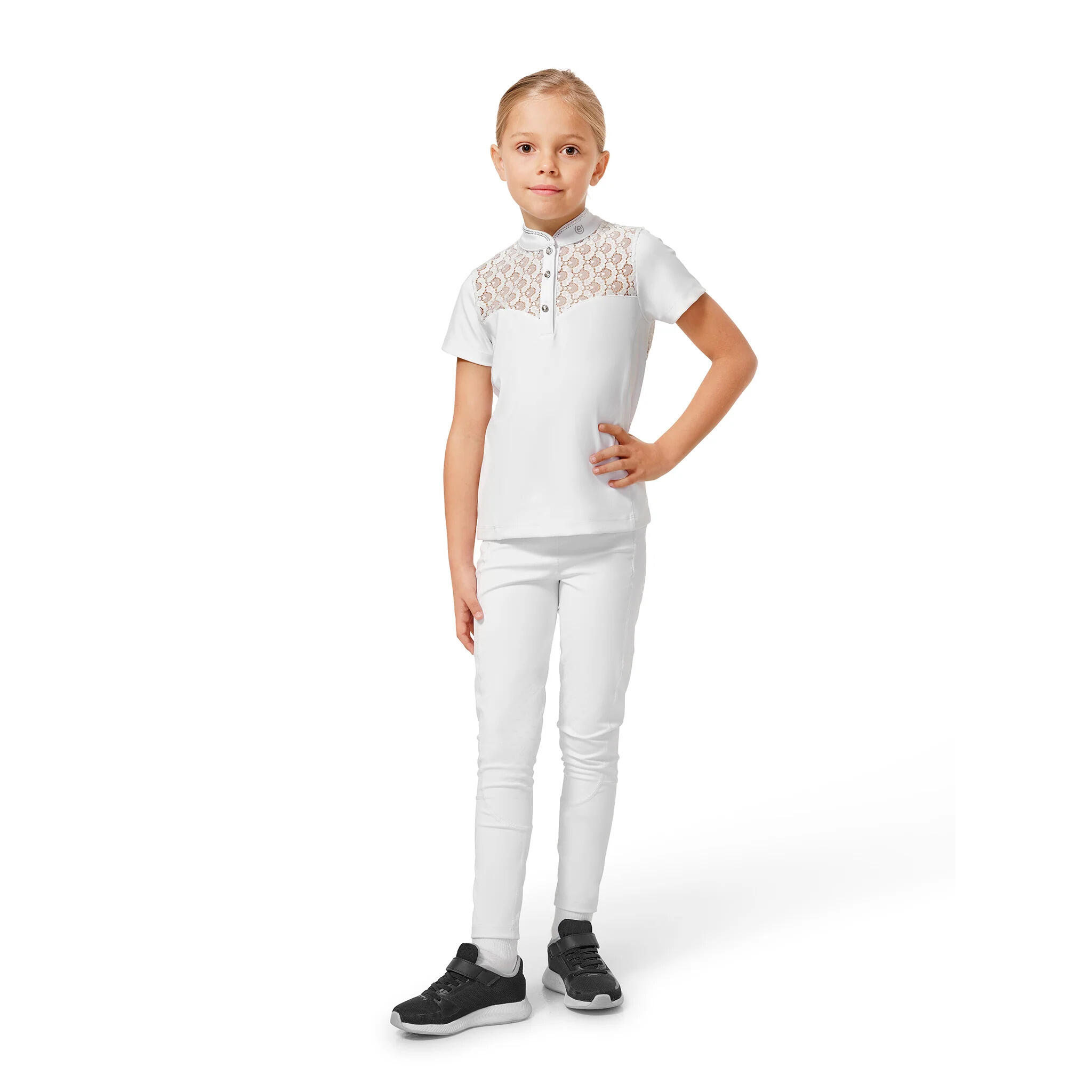 Polo de concours fille Equestrian Stockholm Crystal Champion 3/4