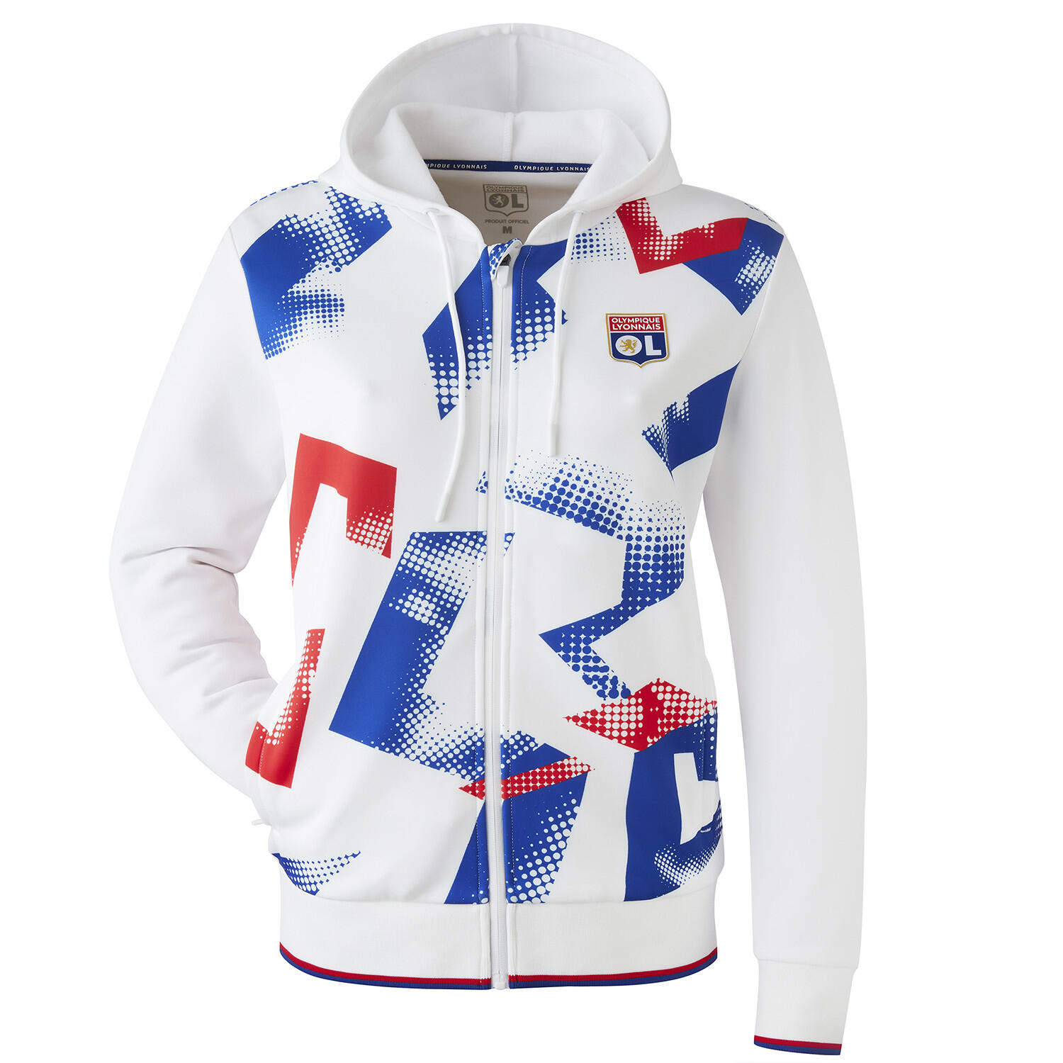 Veste à capuche Entraînement Fusion Blanche Femme 1/5