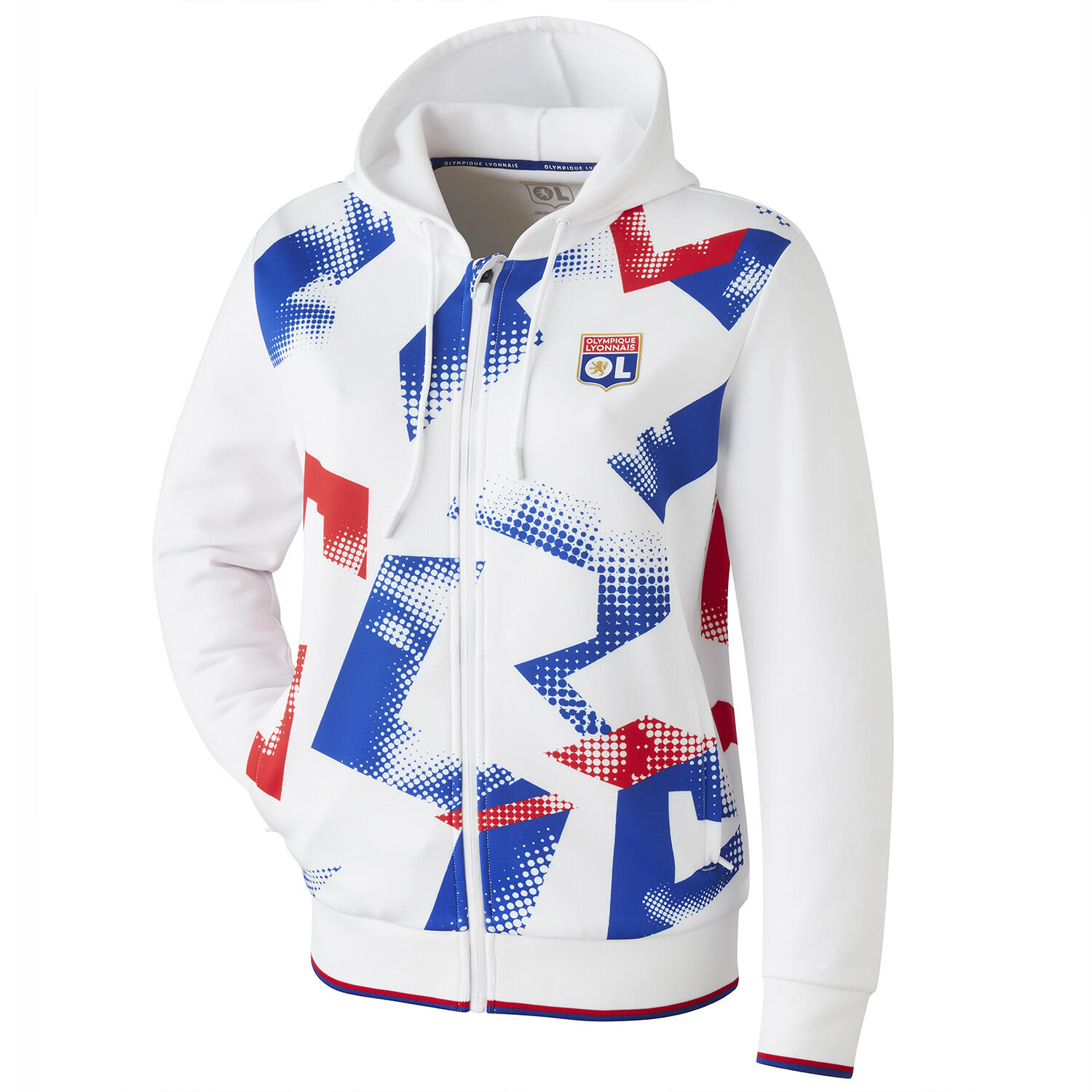 Veste à capuche Entraînement Fusion Blanche Femme 2/5