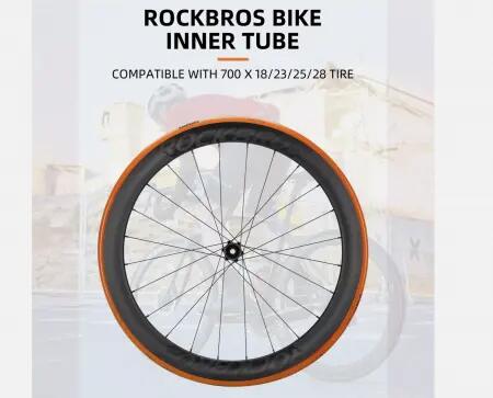 ROCKBROS Cameră de bicicletă 700 x 18/28C, TPU, valvă Presta 65 mm. 3/3