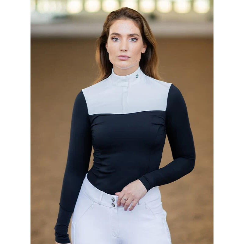 Polo de concours manches longues femme Equestrian Stockholm 2/5