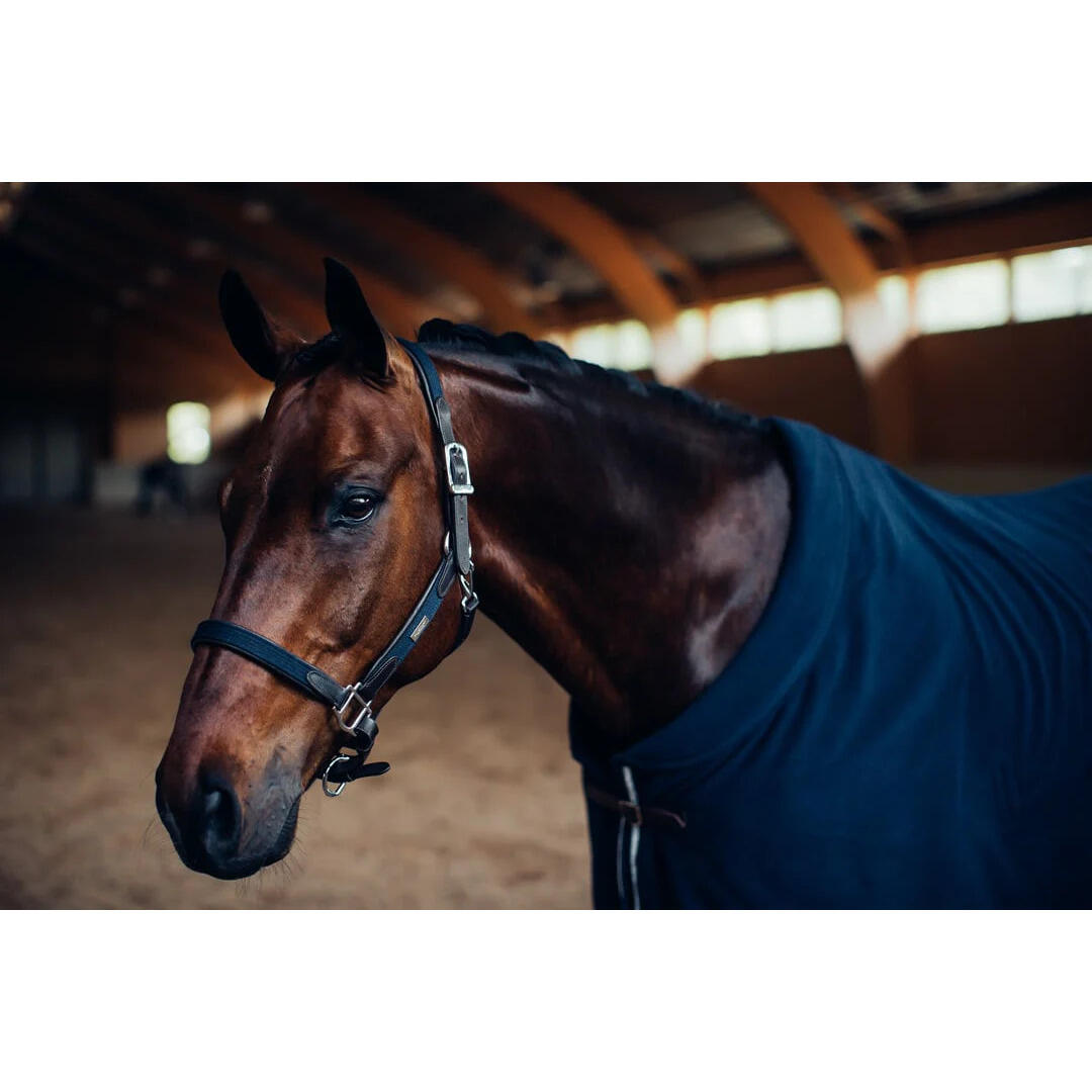 Zestaw kantara i lonży dla konia ze skóry i łańcuszka Equestrian Stockholm 3/4