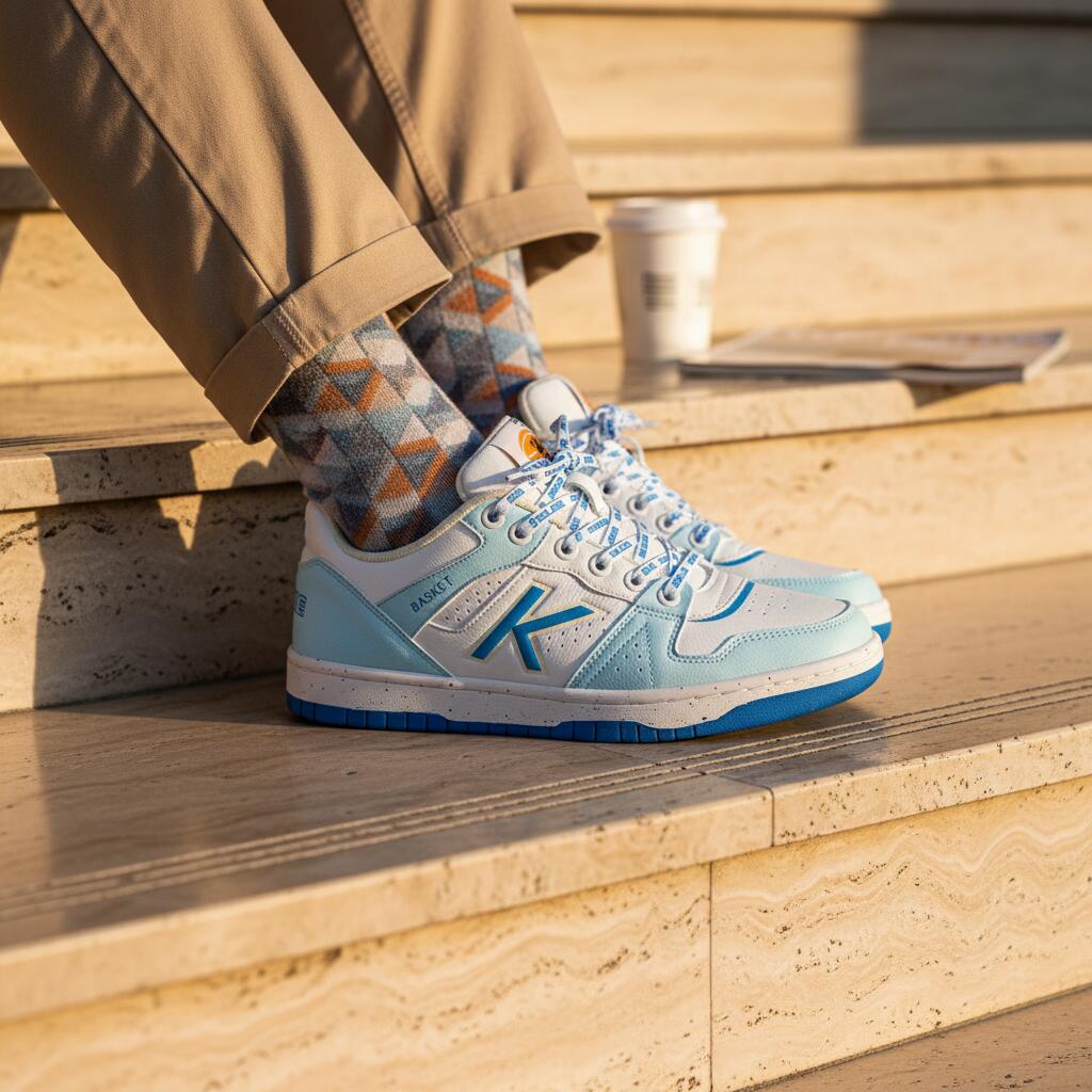 Kelme Zapatillas Casual Retrobasket 2.0 Blanco Unisex 5/7