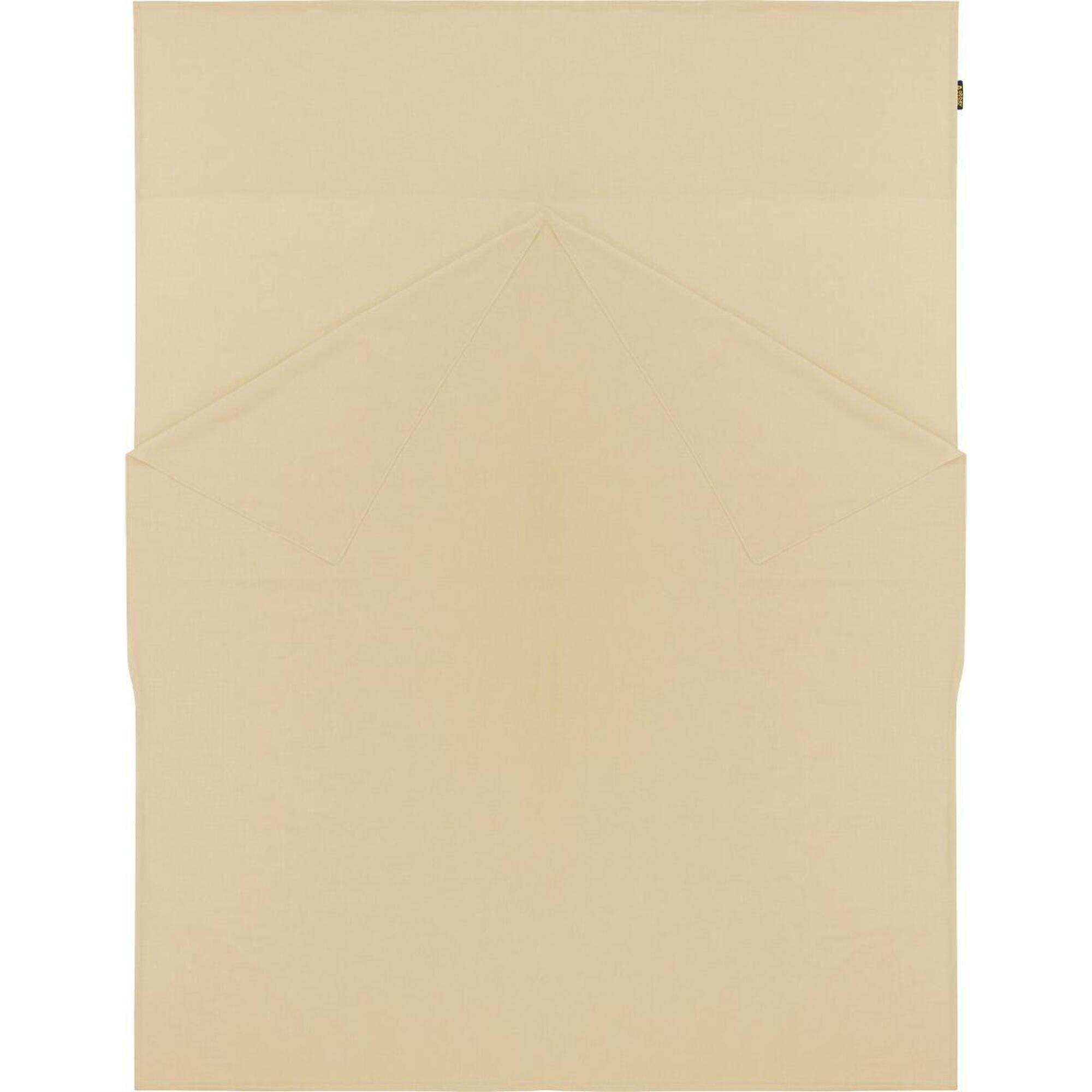 Abbey Camp - Sac De Couchage En Coton, Deux Places, 220 X 160 Cm - Drap De Sac De Couchage - Beige - Taille Unique - Decathlon