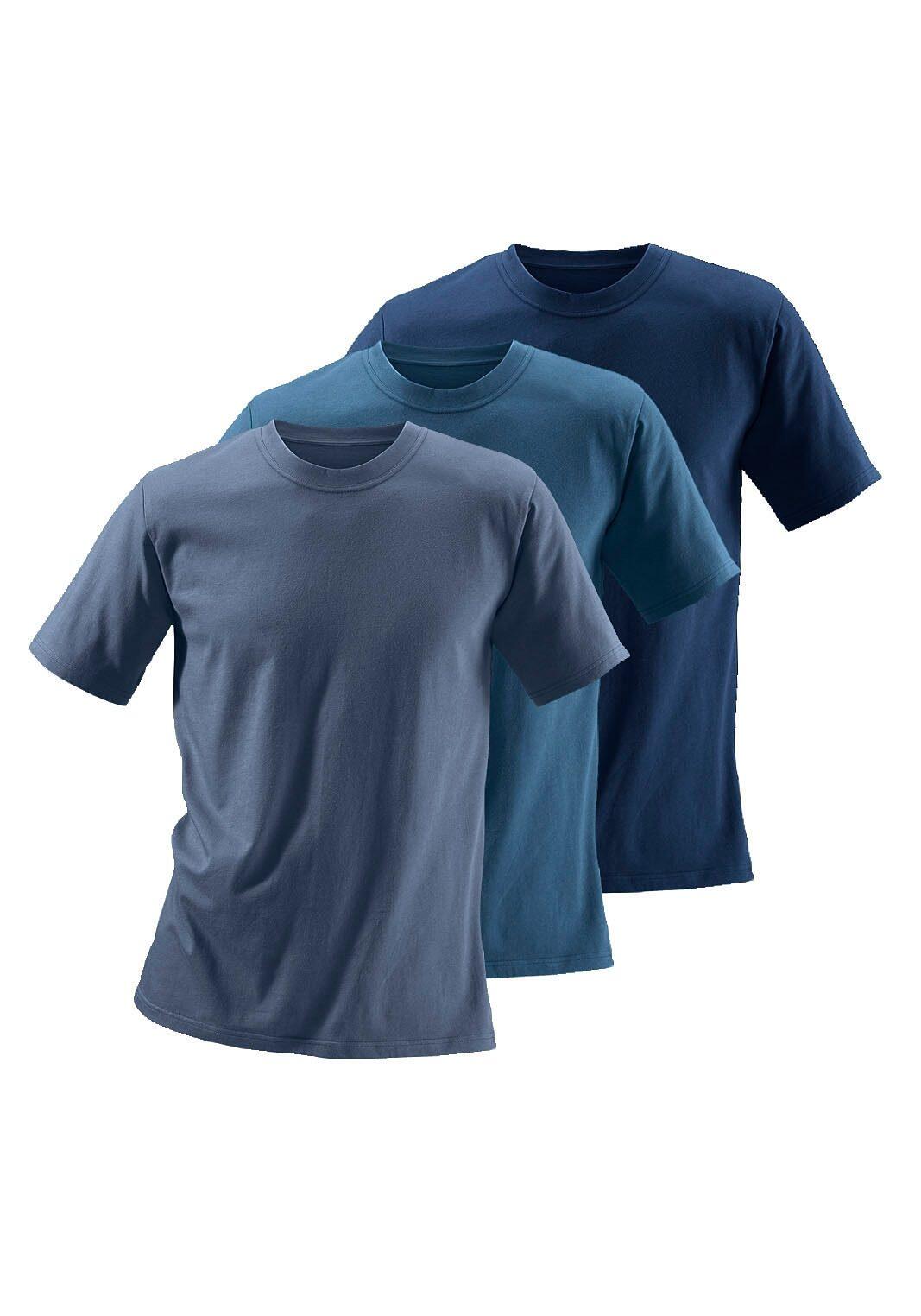 Herren Rundhalsshirts (3 Stück), Baumwolle»Cotton made in Africa« 2/4