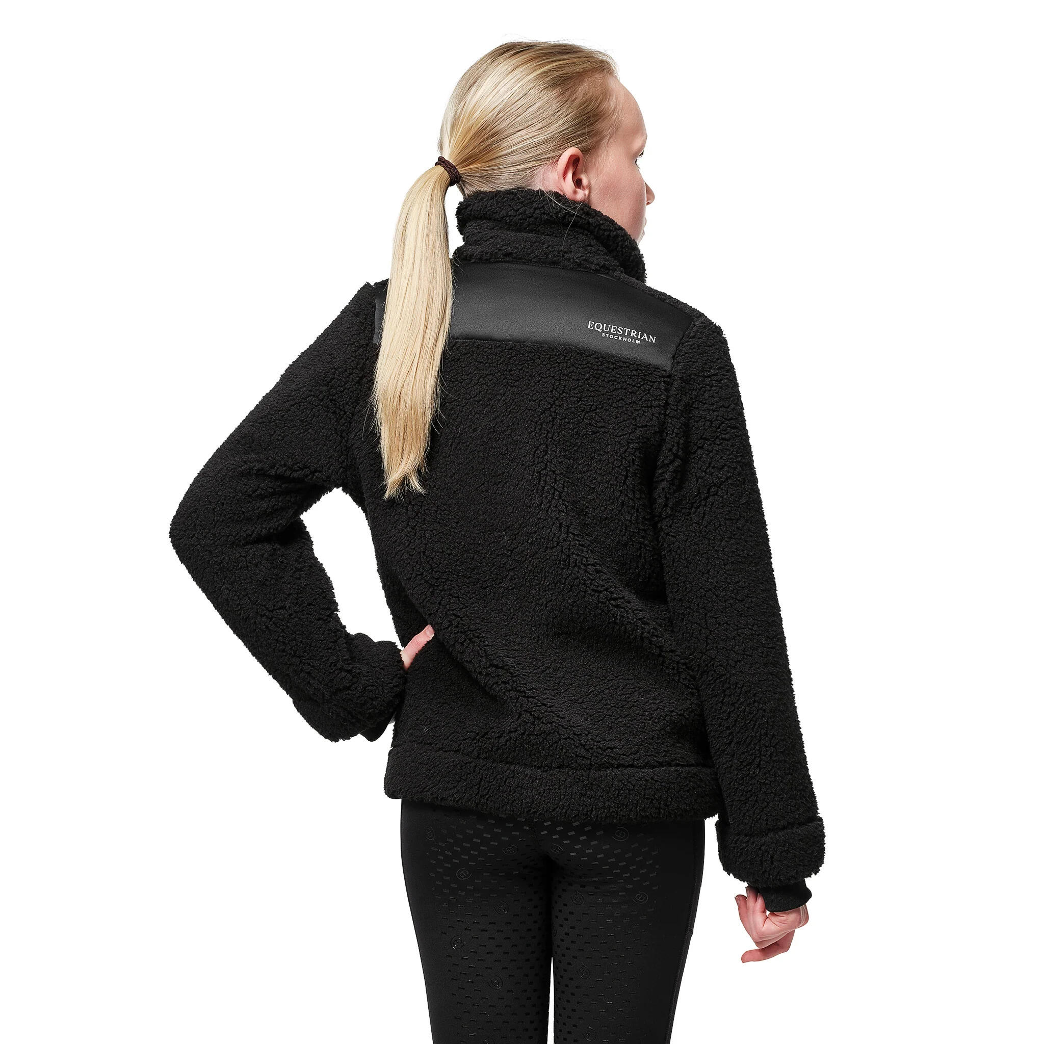 Dziewczęcy polar z zamkiem błyskawicznym Equestrian Stockholm Teddy 2/3