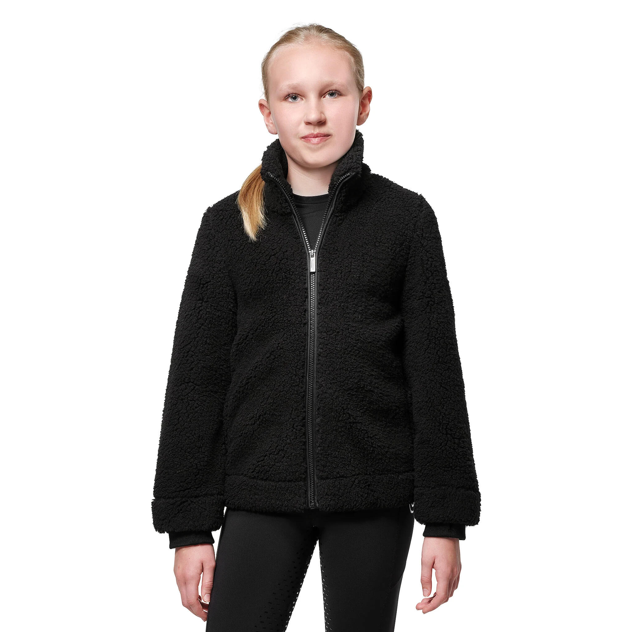 Dziewczęcy polar z zamkiem błyskawicznym Equestrian Stockholm Teddy 1/3