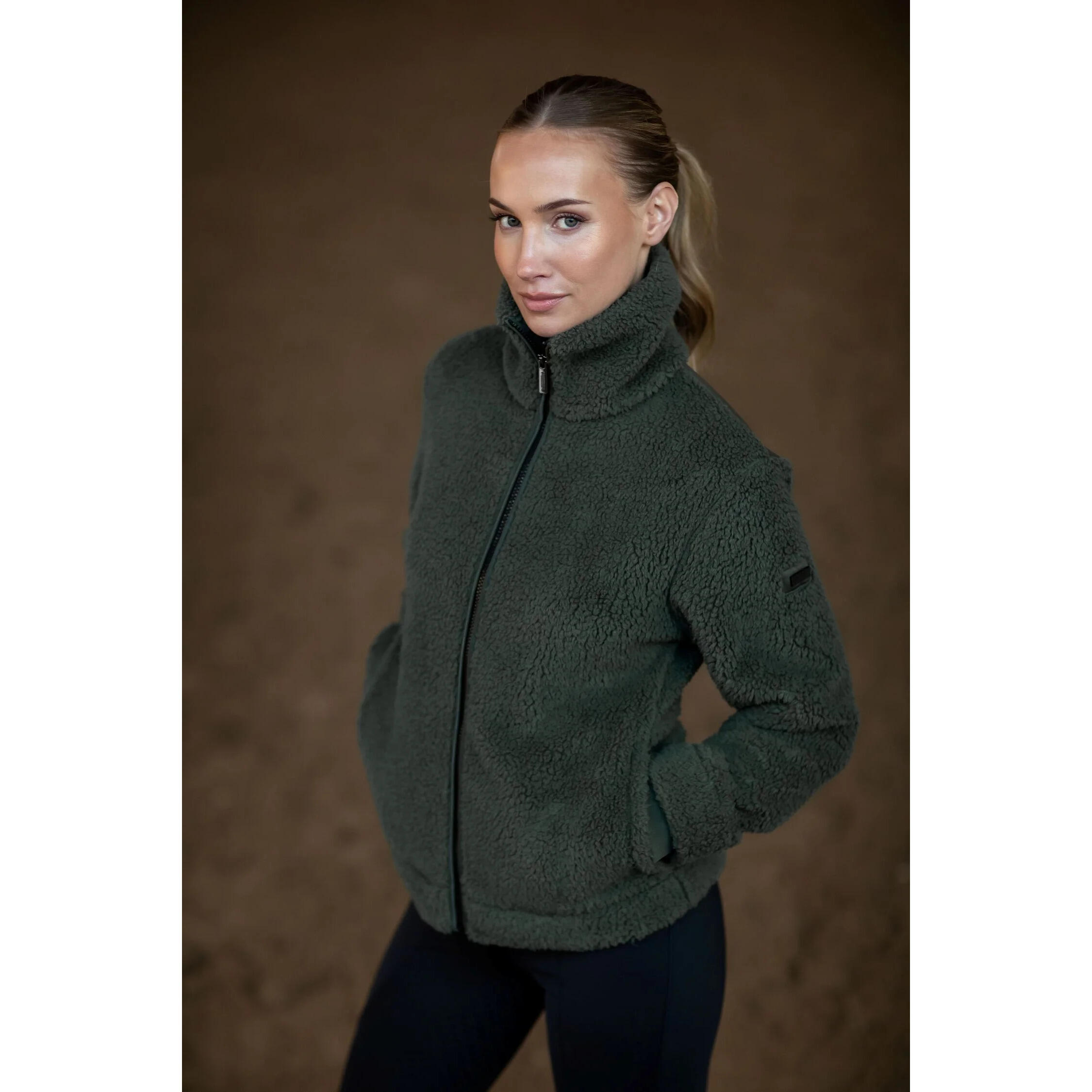 Polaire zippée femme Equestrian Stockholm Teddy 3/5