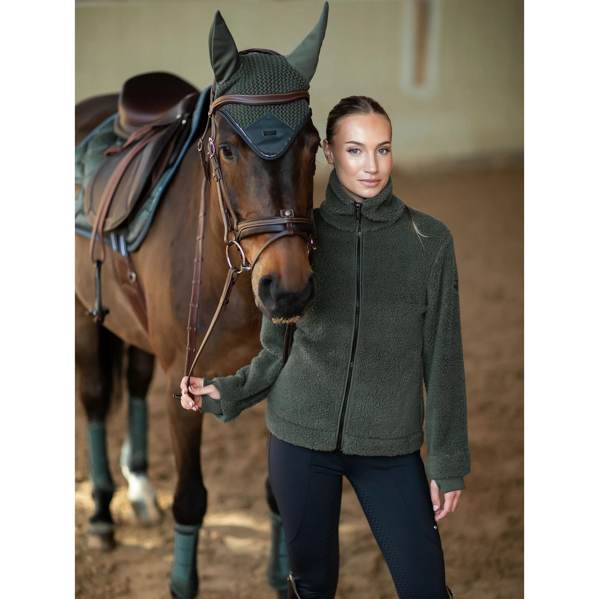 Polaire zippée femme Equestrian Stockholm Teddy 5/5