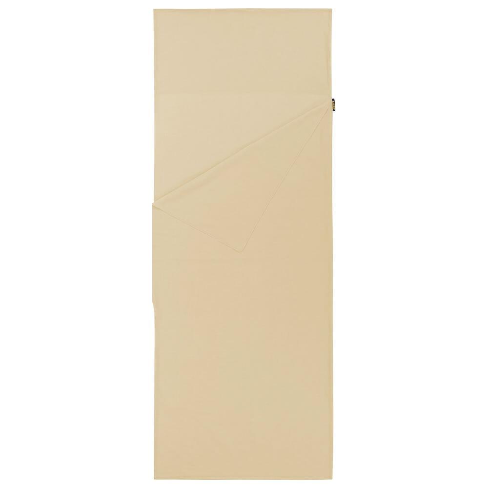 Abbey Camp - Sac À Draps En Coton - Simple - 220 X 80 Cm - Drap De Sac De Couchage - Beige - Taille Unique - Decathlon